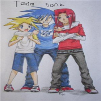 Human Sonic Tails and Knux Roblox decal