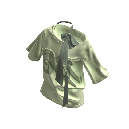 💗Y2K LOOSE FIT ASYMMETRICAL TOP_GREEN thumbnail