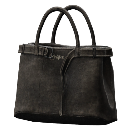 WANE Distressed Black Vintage Handbag