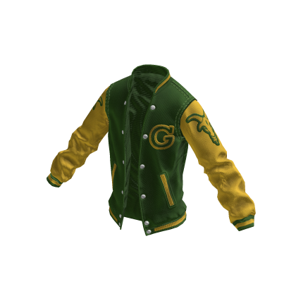 College Jacket | Green Yellow