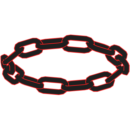 Glowing Chainlink Halo Black Red