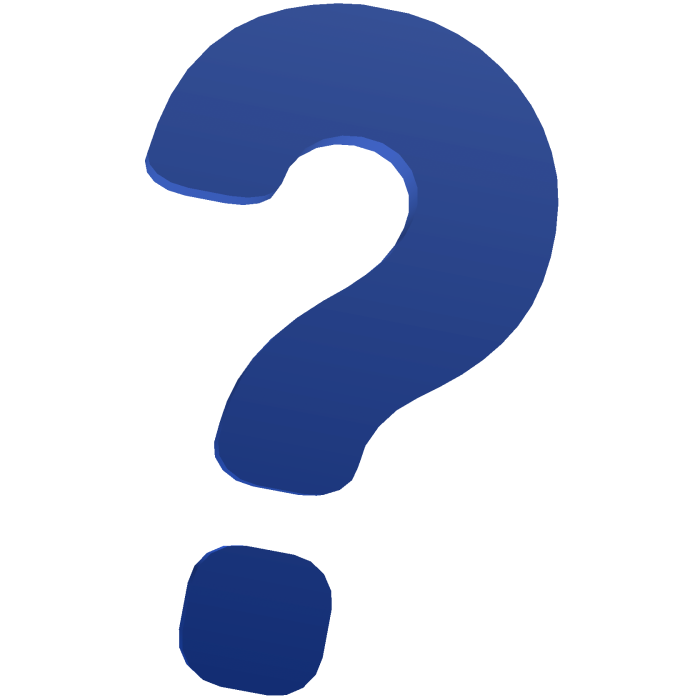 Blue Question Mark