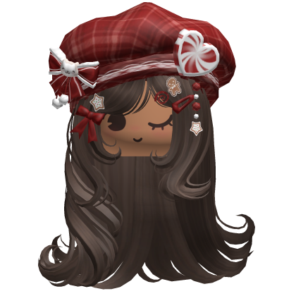 ♡ Christmas Fluffy Beret Combo (Brown)