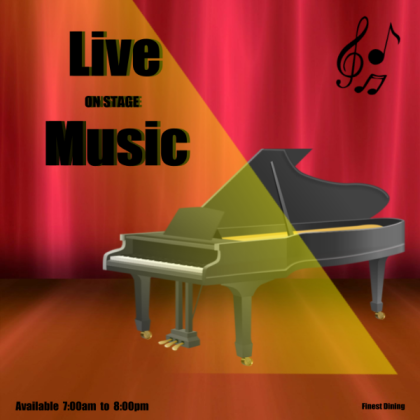 Live Music Advertisement Roblox decal