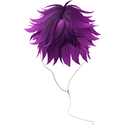 Y2K emo boy with headphones, purple hair
