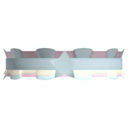 🤍 cutecore kawaii rainbow star choker pastel blue