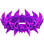 {Glow} Vivid Violet Spikes Crown