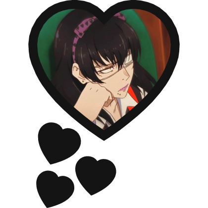Midari Ikishima Thinking Hearts Kakegurui