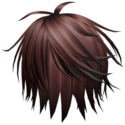 Emo Gothic Messy Hair (Red) Roblox item