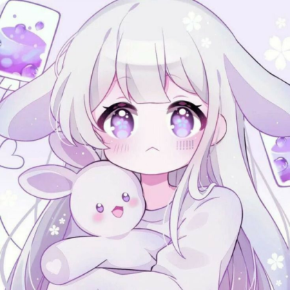 Wallpaper Purple Anime Chibi __ ### Roblox decal