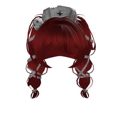 Cute Red Horror Nurse Braids