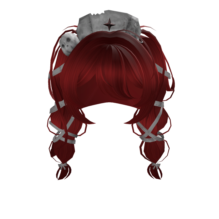 Cute Red Horror Nurse Braids
