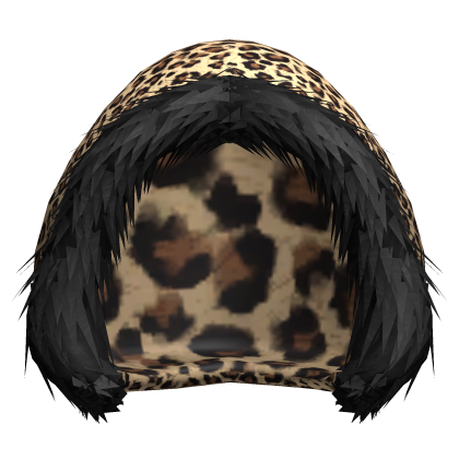 Fur Lined Leopard Winter Hood