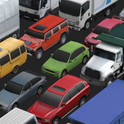 Ultra Low Poly Vehicle Prop Set