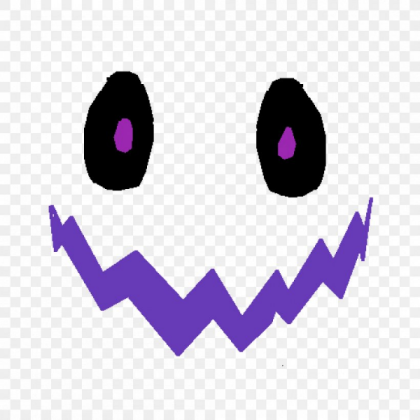 creepy face purpel Roblox decal