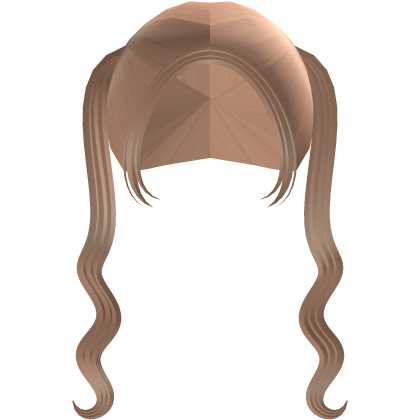 long cutesy wavy pigtails in blonde Roblox item