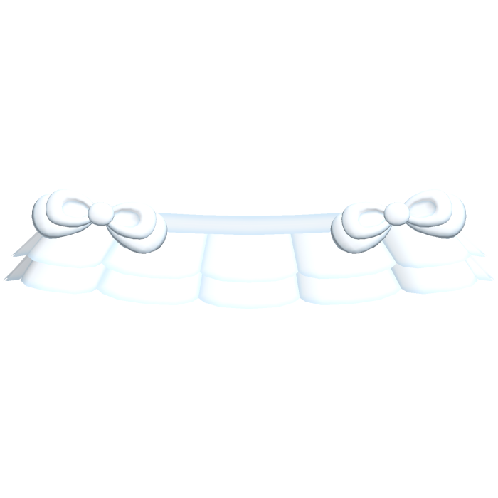 𖹭◞ mi blue ruffle cutie bow skirt ◟ ᰔ