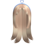 Adorable Blonde Hair with Heart Shaped Headband