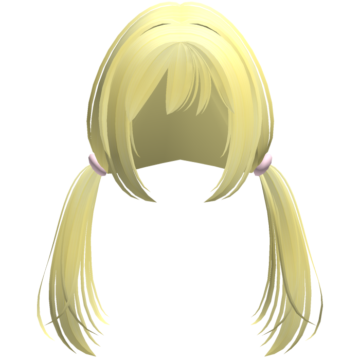 yellow manga cutie loose low pigtails