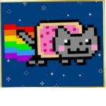 Rainbow cat gummy