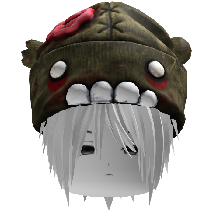 Vkei Moe Messy White Hair W Zombie Beanie & Face🧟