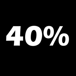 40%