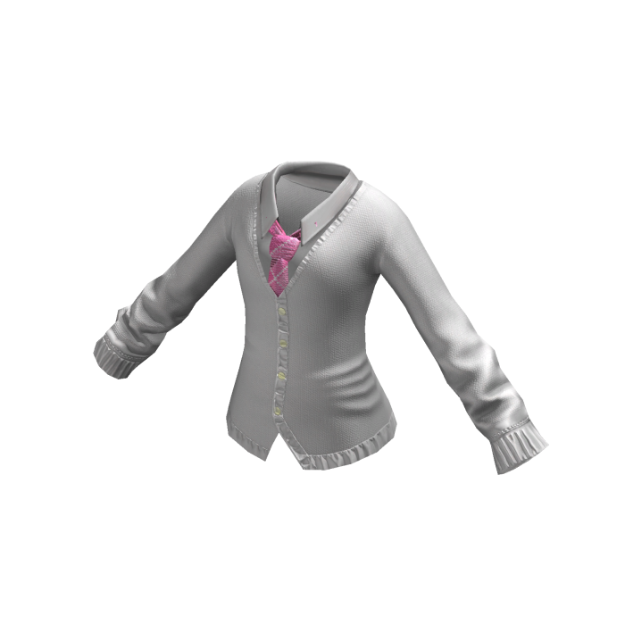  Smart Preppy White & Pink Formal Uniform • DD25