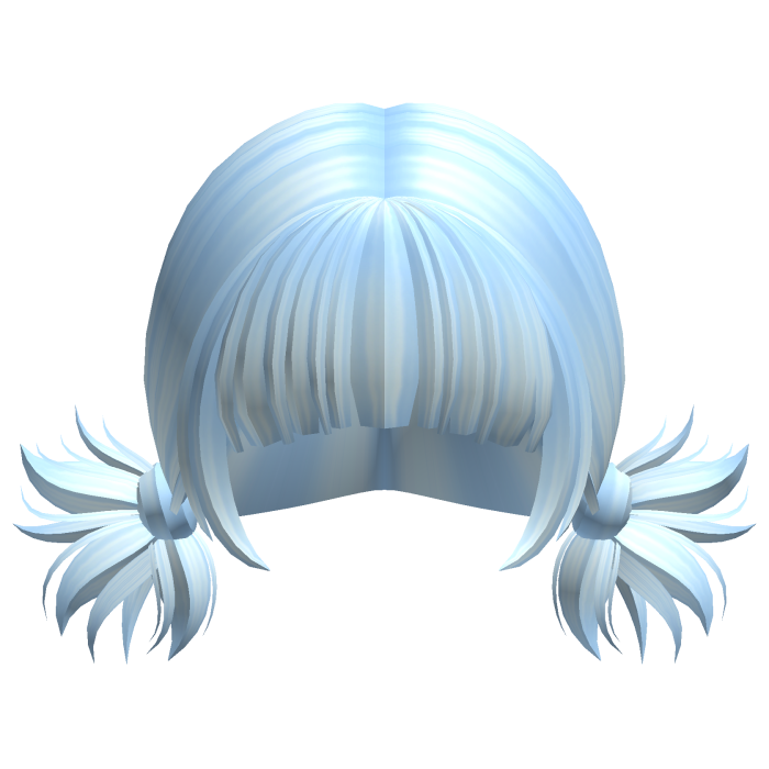 -',ৎ Kawaii Bang Spikey Pigtails in Blue