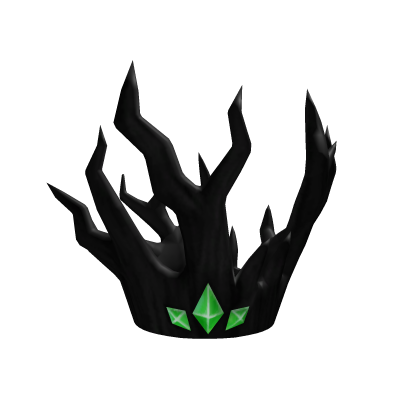 Goth Black Verdant Crown Addon Roblox item