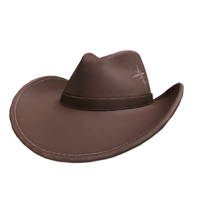 Vintage Brown Star Cowboy Hat