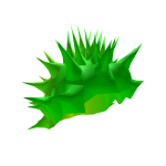 Green Spike Hair