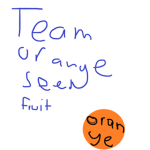 Team orange seed fruit