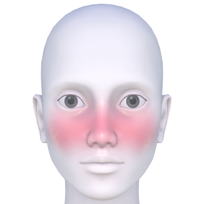 cute pink blush kawai face UwU Roblox catalog item