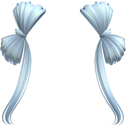 ♡ Cute Hair Bow Extensions (Light Blue) Roblox item