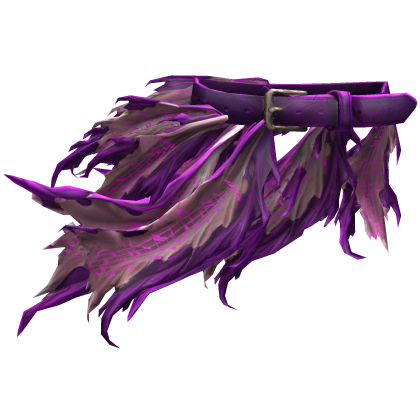 Purple Goth Tattered Belt Skirt