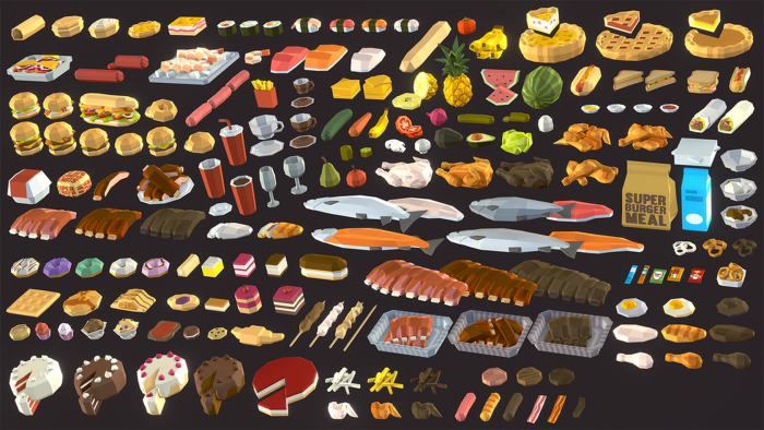 Polygon Food Pack preview 1