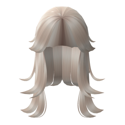 long curly y2k aesthetic emo blond messy girl hair Roblox item