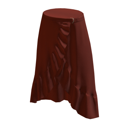 Long Ruffle Skirt - Red thumbnail