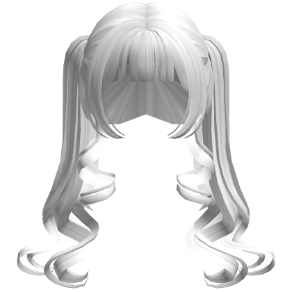 Anime School-Girl Twintails (White)