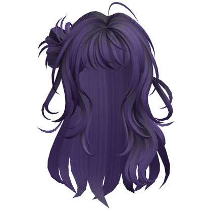 Purple Wavy Bangs