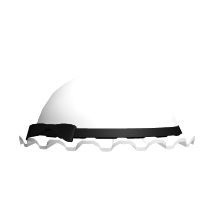 ୭┇Cute Ruffled Bucket Hat In White