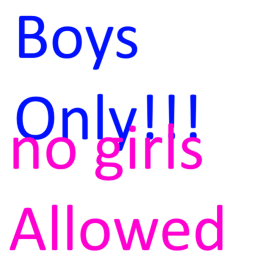 BOYS ONLY SCHOOL