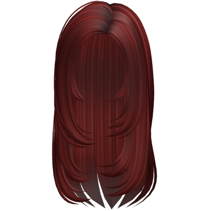 Wispy Layered Long Hair (Red) Roblox item