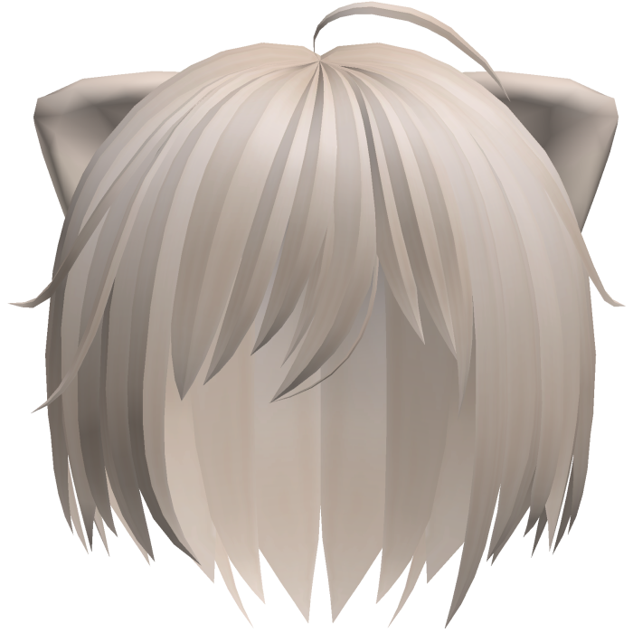 cute messy emo vkei catboy hair in blonde