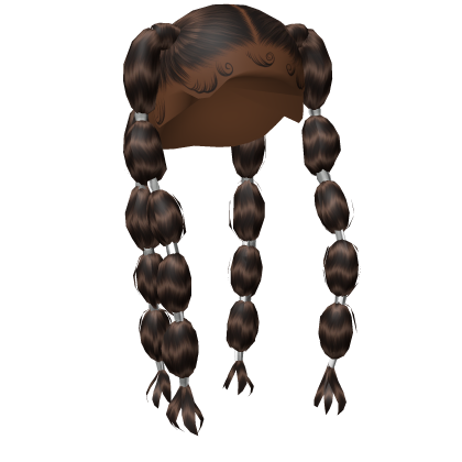 Bubble Braids in Brown Roblox item