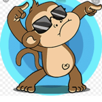 Crazy Lit Monkey