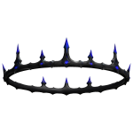 Sharp Point Royal Blue Crown