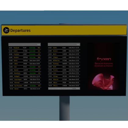 fryxen Airport Departures Board