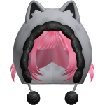 Cute Short Hair w/ Beanie (Pink)