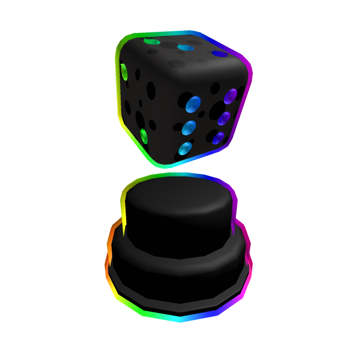 Cartoony Rainbow Sponge Dice Trophy